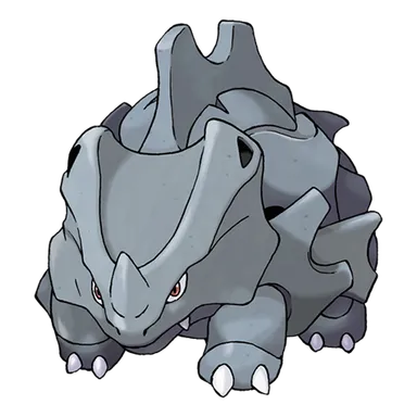 official artwork of rhyhorn